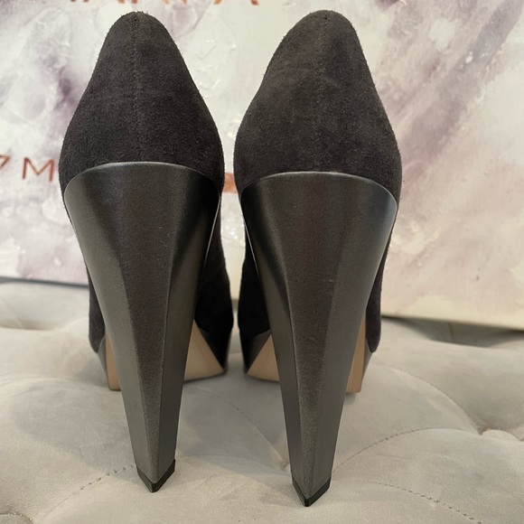 French Connection suede & leather heels - Picture 5 of 9